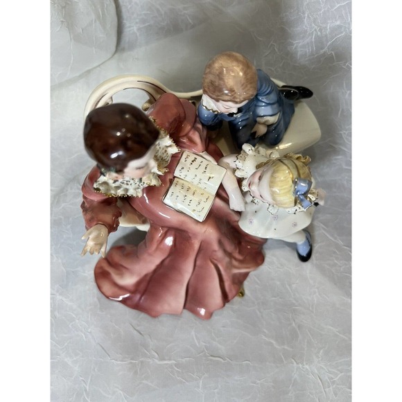 FLORENCE CERAMICS, “Story Book Hour” 1950 With Boy & Girl, Excellent Condition - Picture 11 of 14